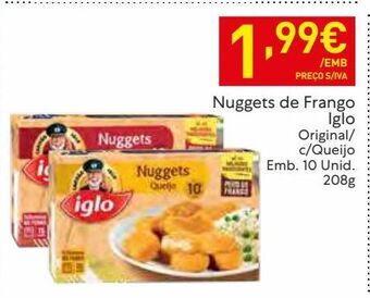 Recheio Nuggets de frango iglo promoção