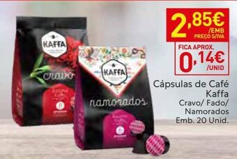 Recheio Cápsulas de café kaffa promoção