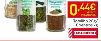 Recheio Especiarias amanhecer promoção