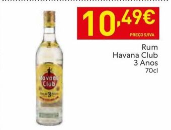 Recheio Rum havana club promoção