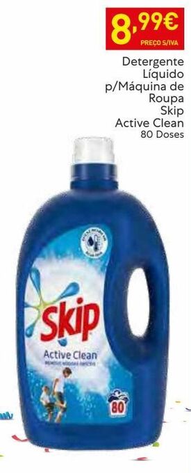 Recheio Detergente líquido skip promoção