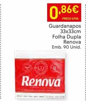 Recheio Guardanapos de papel renova promoção