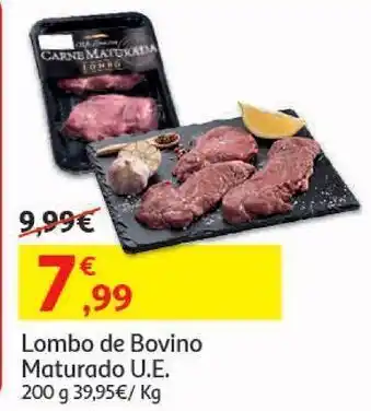 Auchan Lombo de bovino maturado u.e. 200gr promoção