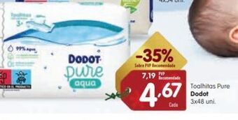Minipreço Toalhas umedecidas dodot promoção