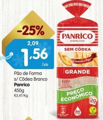 Minipreço Pão de forma panrico promoção
