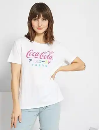 Kiabi T-shirt 'coca-cola' com estampado promoção