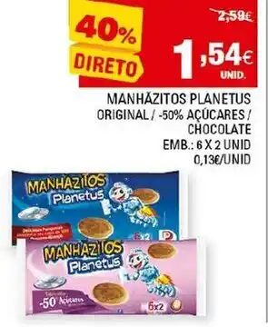 Continente Manhãzitos Planetus 6x2 Unid promoção