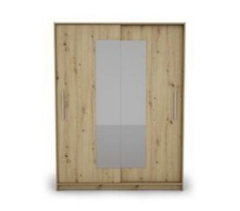 Conforama Roupeiro 2 portas deslizantes com espelho 150 x 195,5cm eleganza promoção
