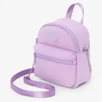 Claire's Solid lavender mini backpack crossbody bag promoção