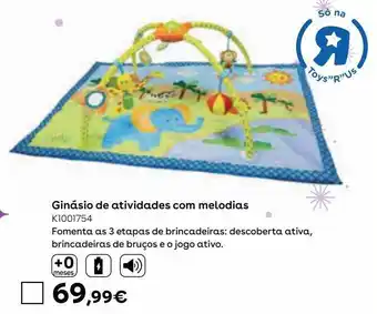 Toys R Us Ginásio de atividades com melodias promoção