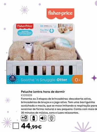 Toys R Us Fisher price - peluche lontra hora de dormir promoção