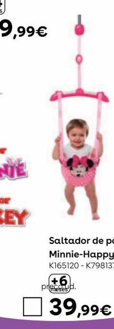 Bright starts - minnie mouse saltador de porta
