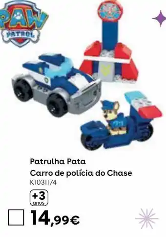 Toys R Us Mega bloks - patrulha pata - carro de polícia de chase promoção
