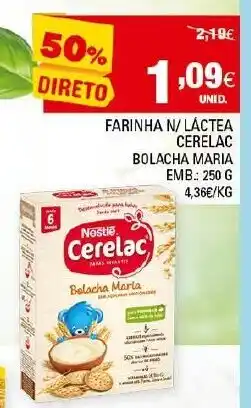 Continente Farinha N/ Lãctea Cerelac Bolacha Maria 250g promoção