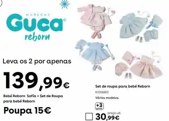 Set de roupa para boneco reborn (vários modelos)