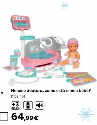 Toys R Us Nenuco - nenuco doutora, como está o meu bebé? promoção