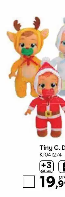 Bebés chorões tiny cuddles - natal (vários modelos)