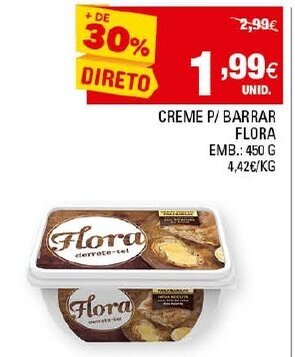 Creme P/Barrar Flora 450g