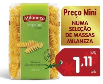 Minipreço Macarrão milaneza promoção