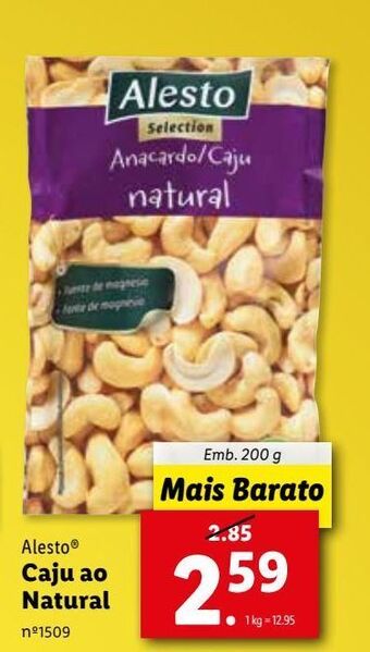 Lidl Cajú alesto promoção