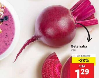 Lidl Beterraba promoção