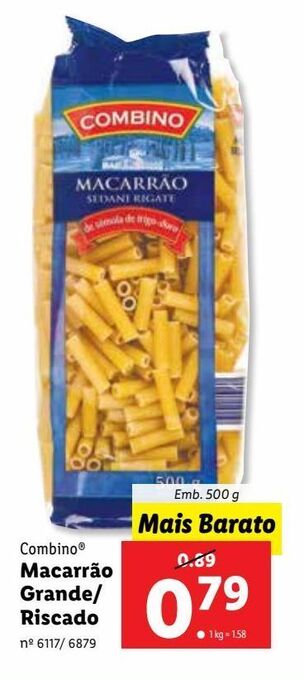 Lidl Macarrão combino promoção
