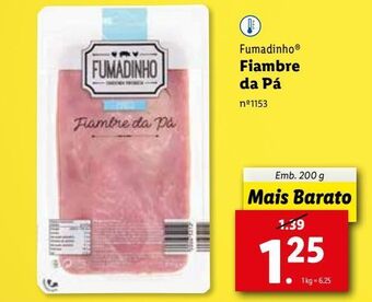 Lidl Presunto fumadinho promoção