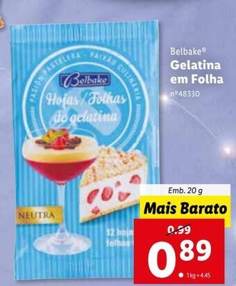 Lidl Gelatina promoção