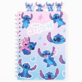 Claire's ©disney stitch notebook with dividers promoção