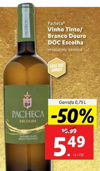 Lidl Vinhos pacheca promoção