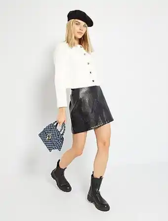 Kiabi T-shirt com decote em bico e lantejoulas promoção