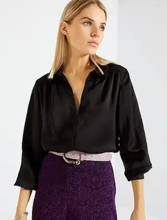 Kiabi Camisola com gola alta larga e malha ajurada promoção