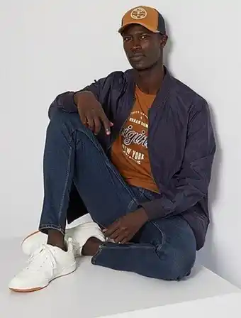 Kiabi T-shirt de algodão 'produkt' promoção