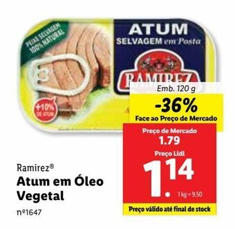 Lidl Atum em lata ramirez promoção