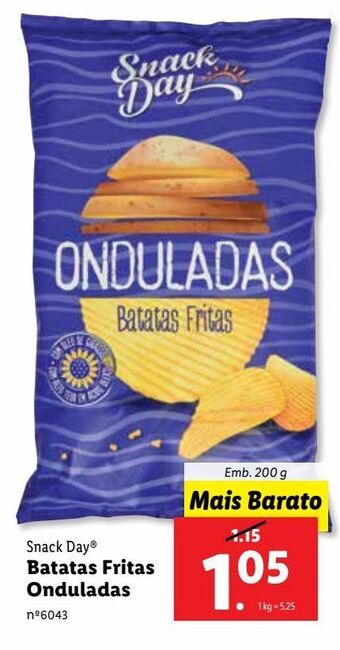 Lidl Batata chips snack day promoção
