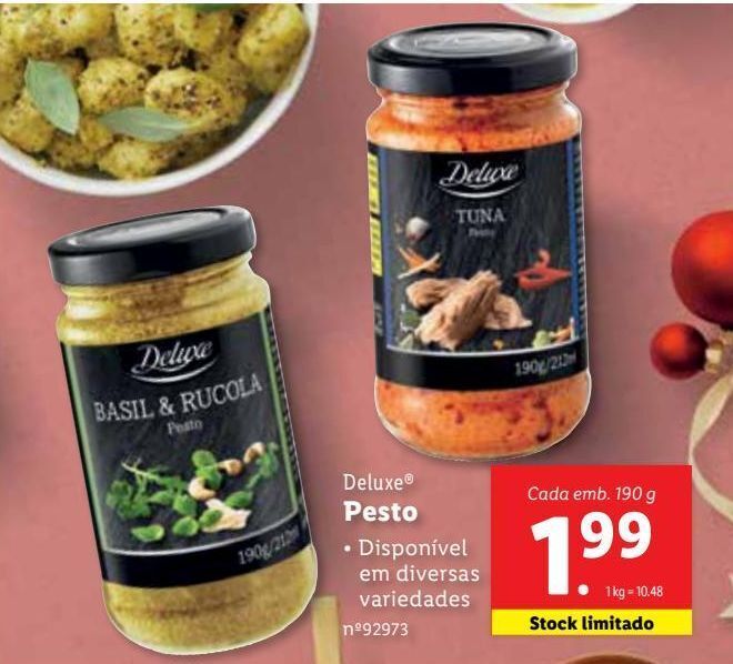 Promoção Pesto deluxe em Lidl