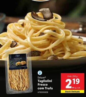 Lidl Macarrão deluxe promoção