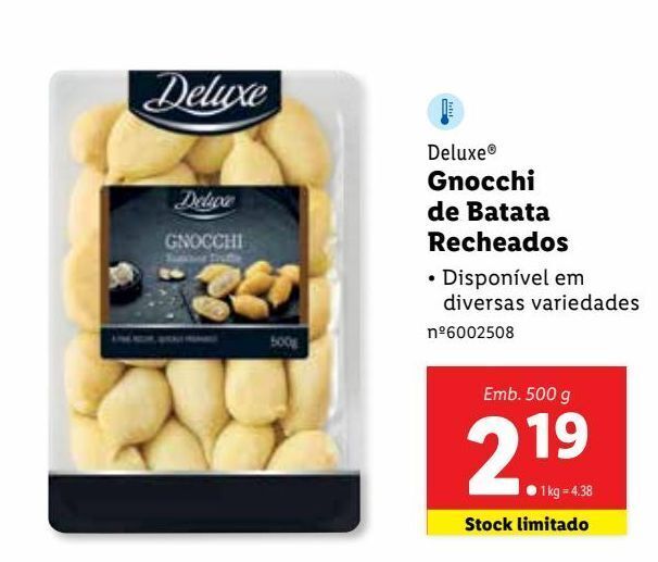 Promoção Gnocchi deluxe em Lidl