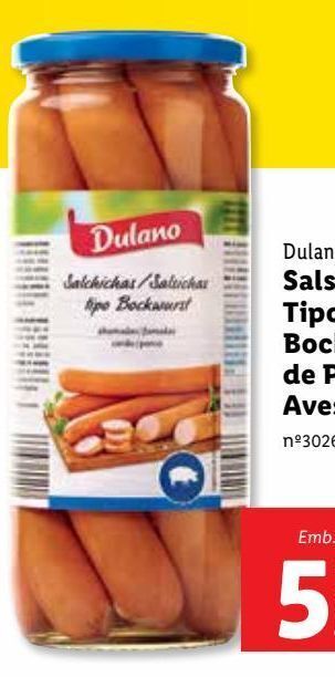 Lidl Salsicha dulano promoção