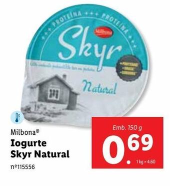 Iogurte natural milbona