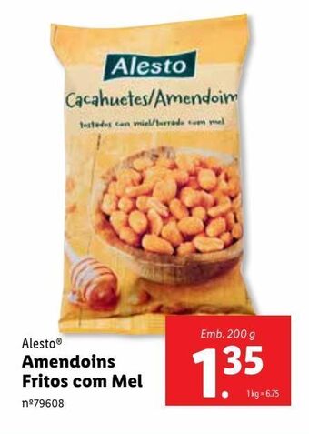Lidl Amendoim alesto promoção