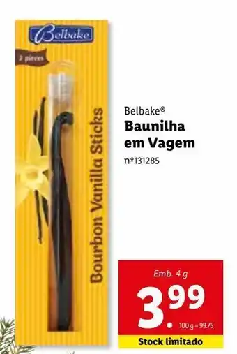 Lidl Baunilha promoção