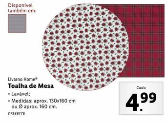 Lidl Toalha de mesa promoção