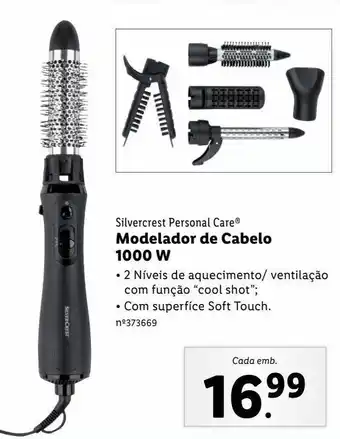 Lidl Modelador de cabelo silvercrest promoção