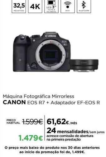 El Corte Inglés Câmera fotográfica canon promoção