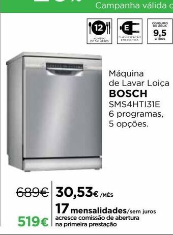 El Corte Inglés Lava louças bosch promoção