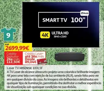 Auchan Laser tv hisense 100l5f promoção