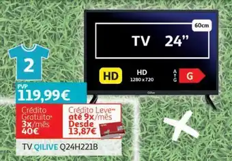 Auchan Tv qilive 24" hd q24h221b promoção