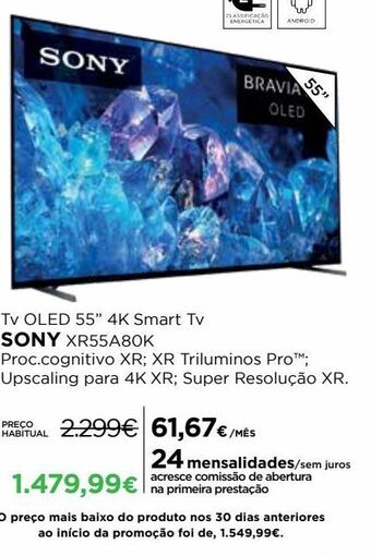 El Corte Inglés Smart tv sony promoção