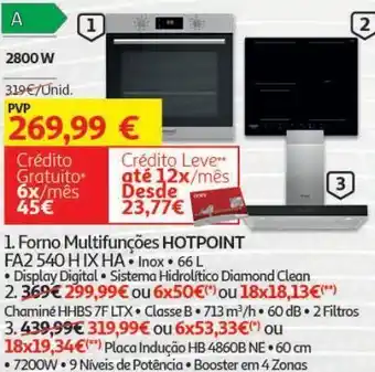 Auchan Placa indução hotpoint promoção